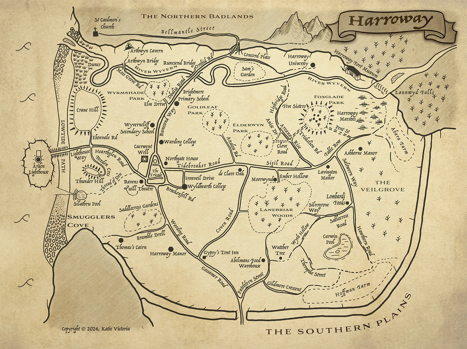 Harroway Surface Map